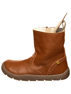 Leren winterboots lichtbruin
