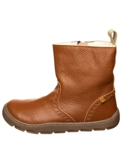 Leren winterboots lichtbruin