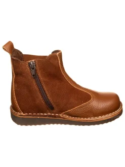 Leren winterboots lichtbruin