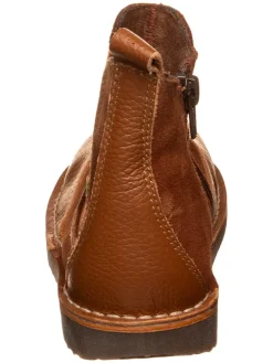 Leren winterboots lichtbruin