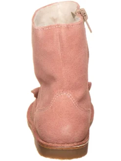 Leren winterboots lichtroze