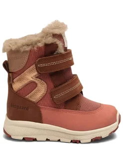 Leren winterboots lichtroze