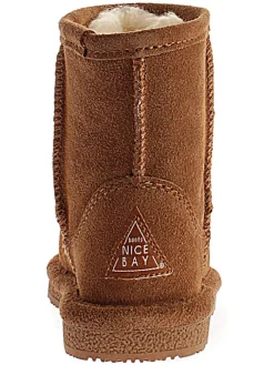 Leren winterboots "Luna" lichtbruin
