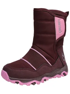 Leren winterboots rood