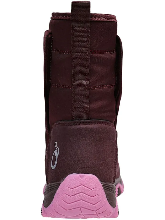 Leren winterboots rood