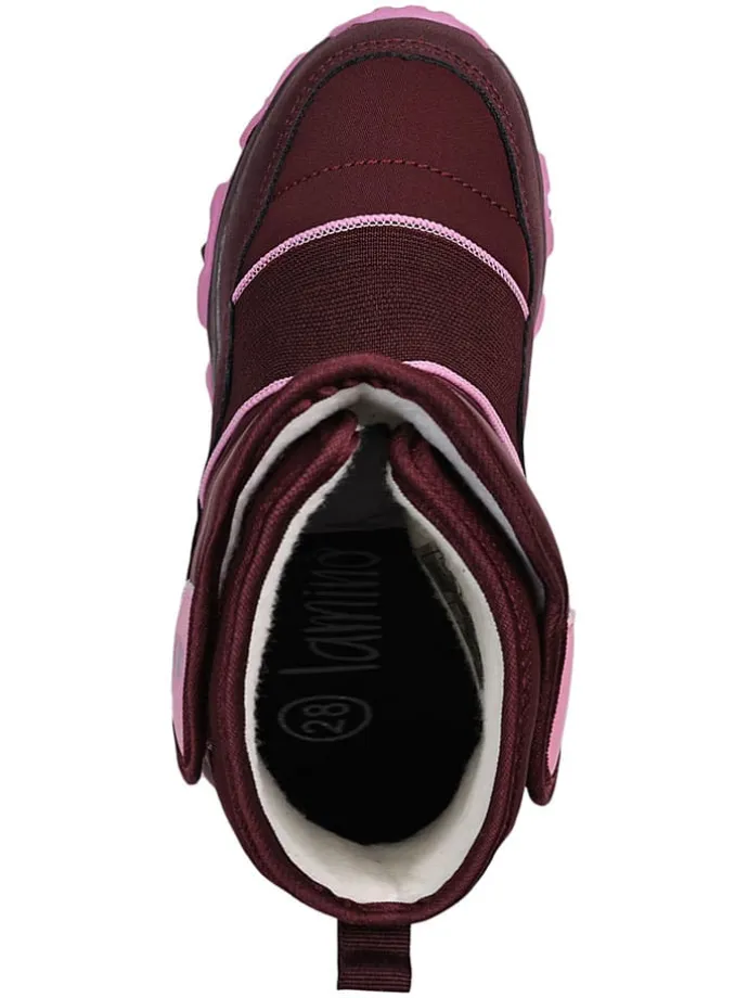 Leren winterboots rood