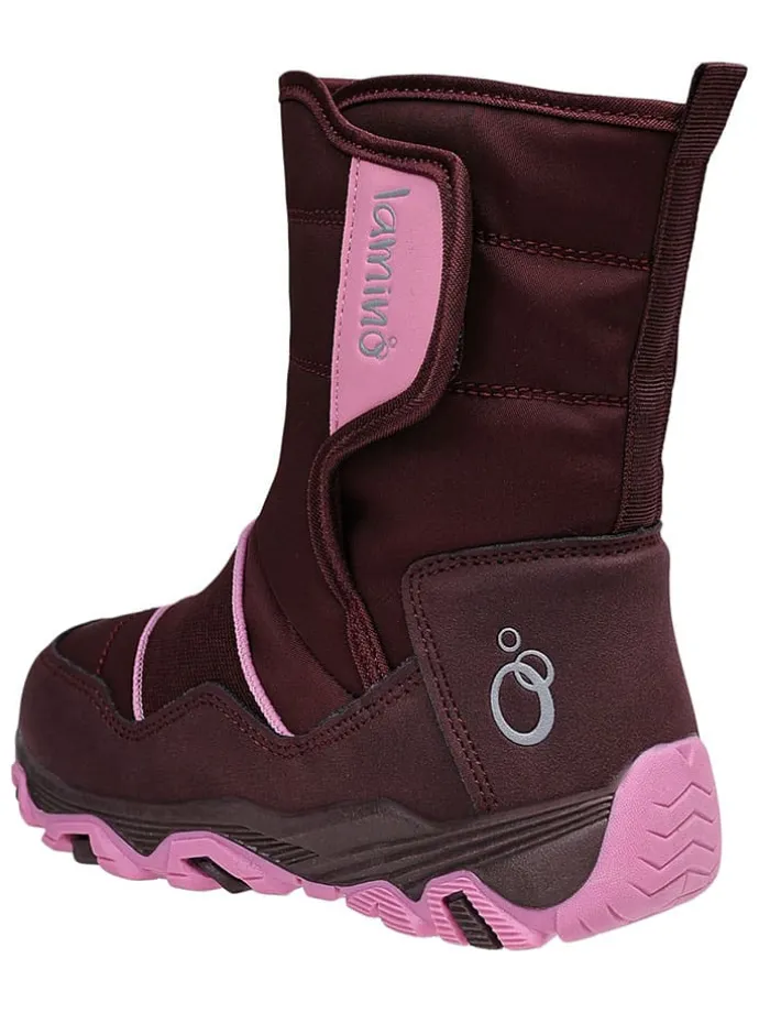 Leren winterboots rood