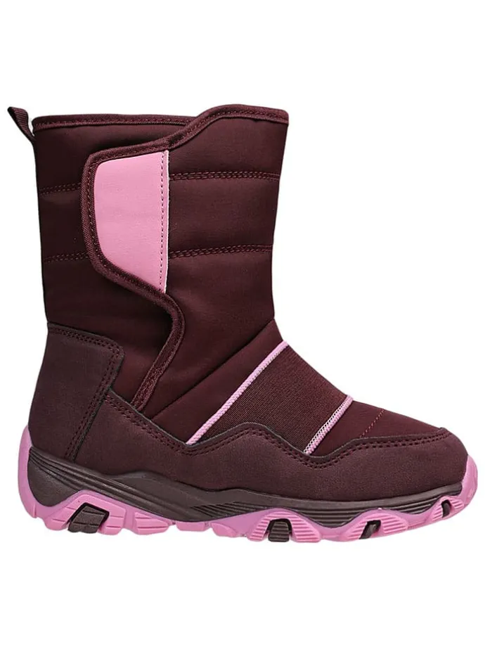 Leren winterboots rood