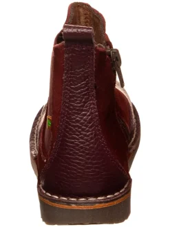 Leren winterboots rood