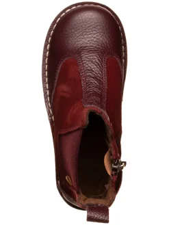 Leren winterboots rood