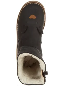 Leren winterlaarzen antraciet