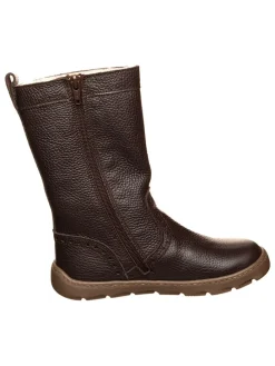 Leren winterlaarzen bruin