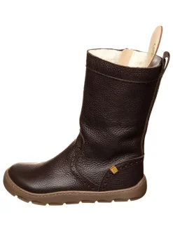 Leren winterlaarzen bruin