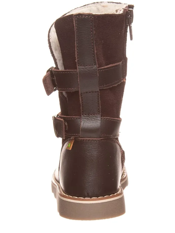 Leren winterlaarzen bruin