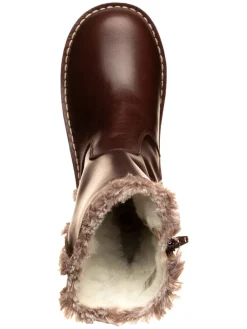 Leren winterlaarzen bruin