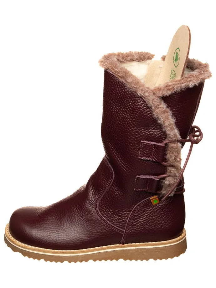 Leren winterlaarzen bruin