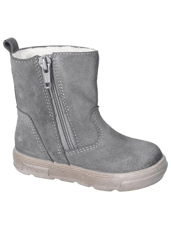 Leren winterlaarzen "Ciry S" grijs