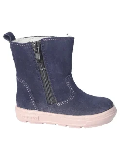 Leren winterlaarzen "Cosa-S" donkerblauw