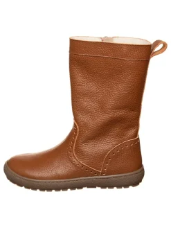 Leren winterlaarzen lichtbruin