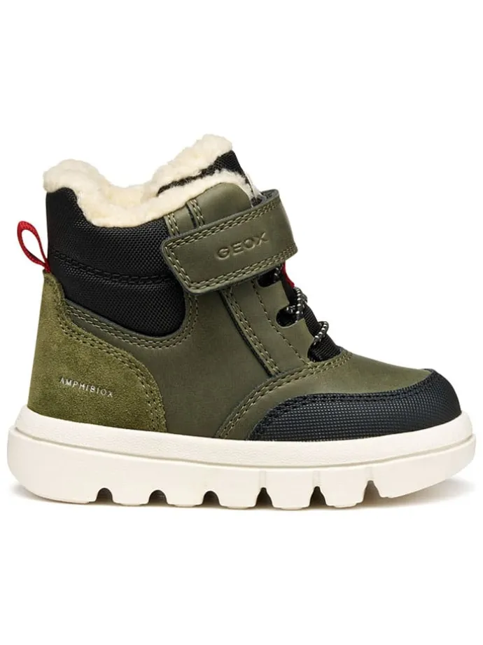 Leren winterlaarzen "Willaboom" kaki