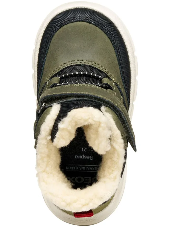 Leren winterlaarzen "Willaboom" kaki