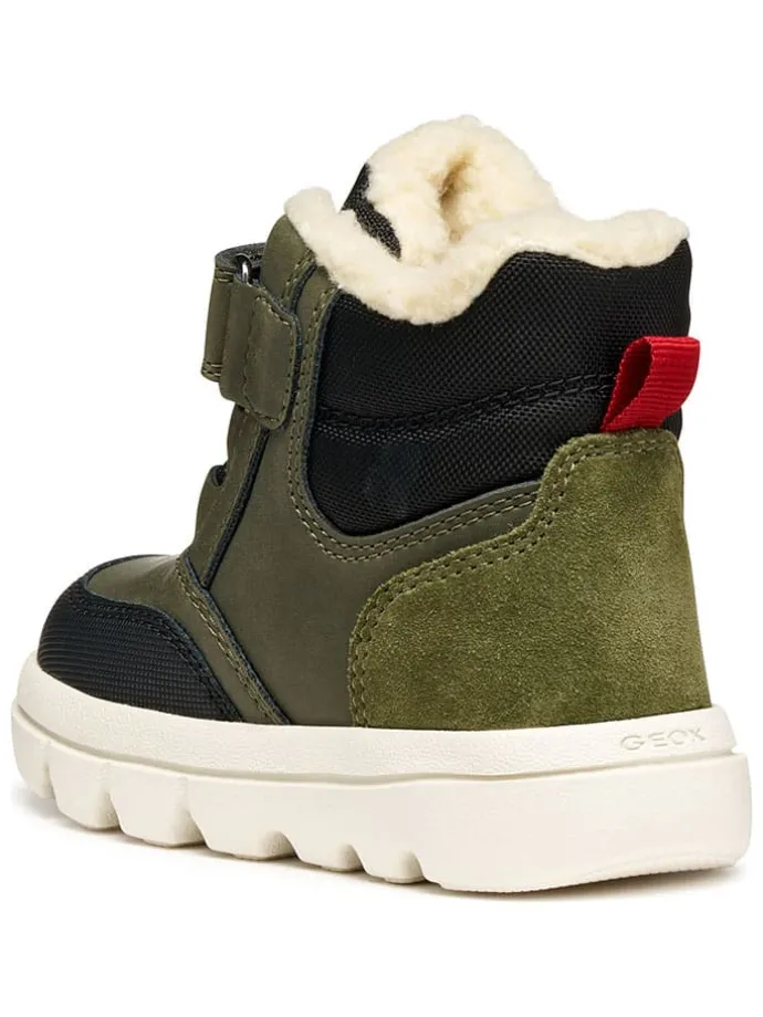 Leren winterlaarzen "Willaboom" kaki