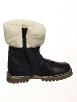 Leren winterlaarzen zwart