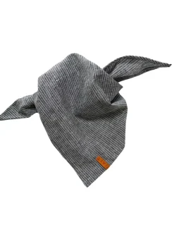 Linnen doek "Grau finestripes" antraciet