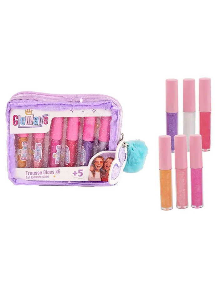 Lipglossetui met 6x lipgloss - vanaf 5 jaar