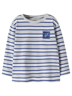 Longsleeve "Kristian" blauw/grijs/wit