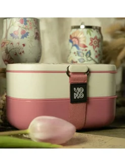 Lunchbox "Bohemian" beskleurig roze - 1200 ml
