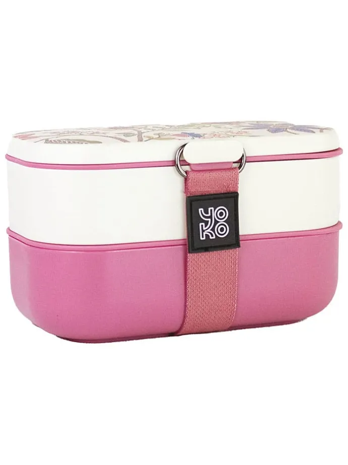 Lunchbox "Bohemian" beskleurig roze - 1200 ml