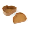 Lunchbox "Elphee" lichtbruin - (L)17,7 x (B)14,5 x (H)6,5 cm
