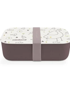 Lunchbox "Naturlunch Chick" bruin/crème - 400 ml
