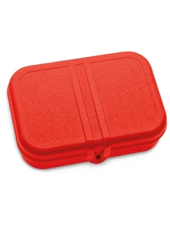 Lunchbox "Pascal L" rood - (B)23 x (H)6 x (D)16,5 cm