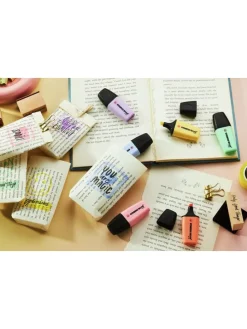 Markeerstiften "STABILO BOSS MINI Pastel" - 6 stuks