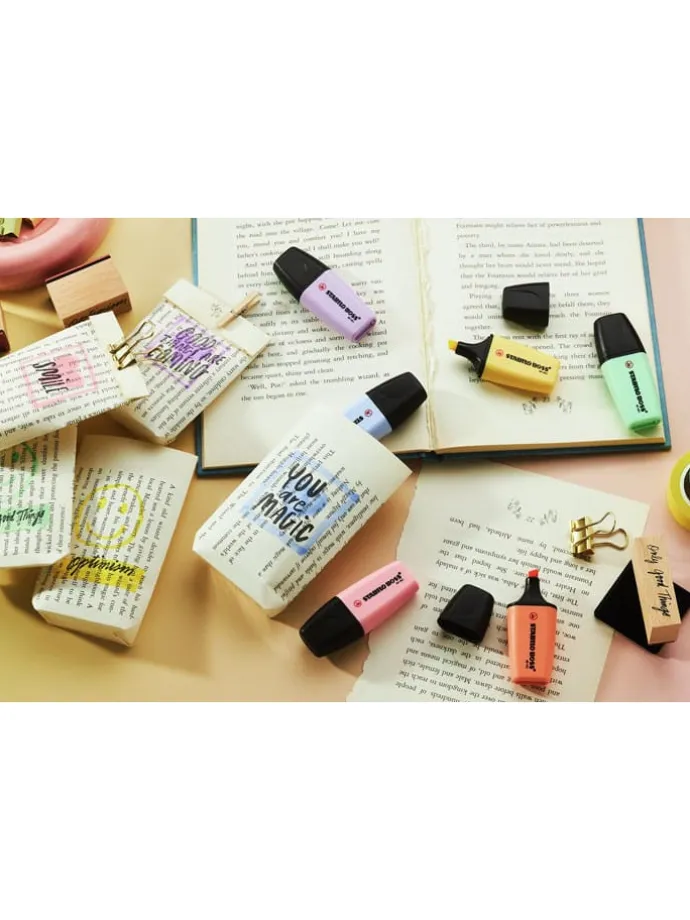 Markeerstiften "STABILO BOSS MINI Pastel" - 6 stuks