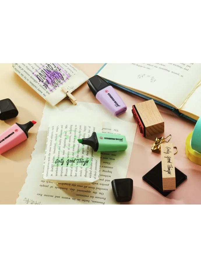 Markeerstiften "STABILO BOSS MINI Pastel" - 6 stuks