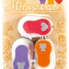 Motiefstansen meerkleurig - 3 stuks