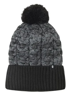 Muts met pompon "Routii" antraciet