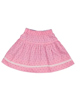 Omkeerbare traditionele rok blauw/rood