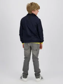 Omkeerbare tussenjas donkerblauw/grijs