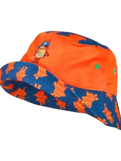 Omkeerbare zonnehoed blauw/oranje
