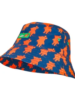 Omkeerbare zonnehoed blauw/oranje