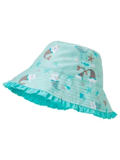 Omkeerbare zonnehoed "Eenhoornzeemeerkat" turquoise