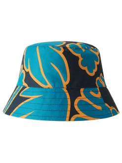 Omkeerbare zonnehoed "Viehe" blauw/oranje