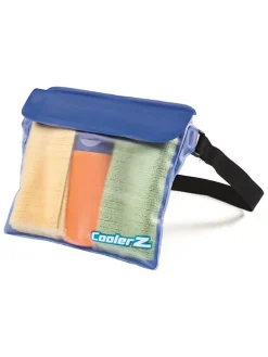 Opbergzak “Splash Guard” paars/transparant - (B)27,5 x (H)20,5 cm
