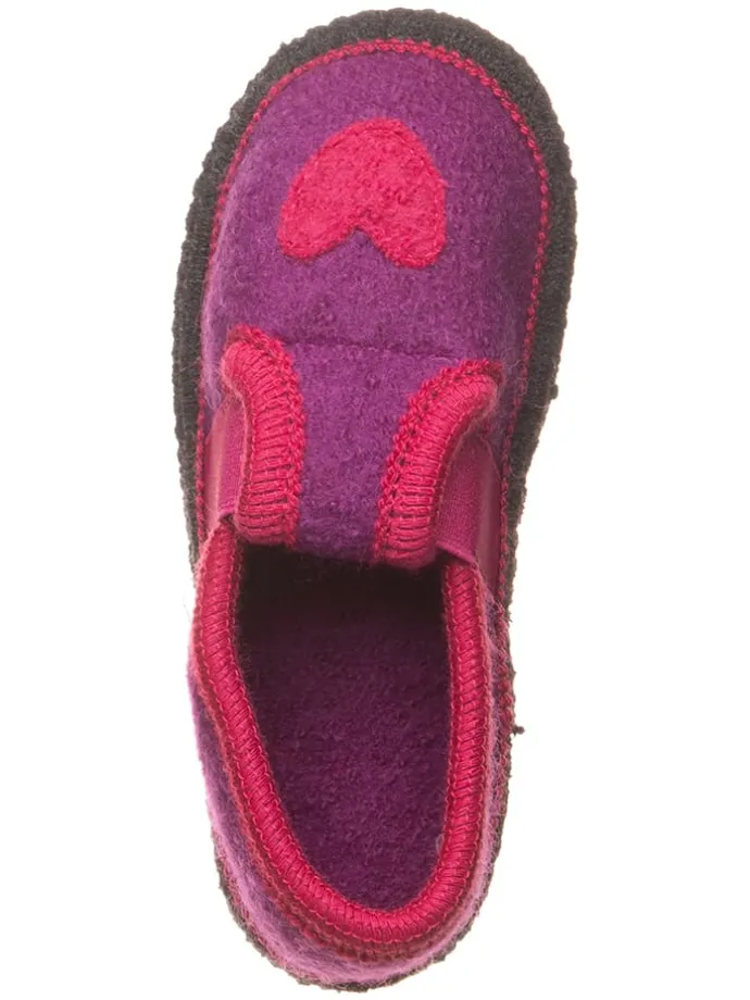 Pantoffels "Bobby Herz" paars