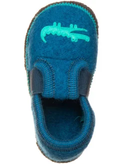 Pantoffels "Bobby Krokodil" blauw