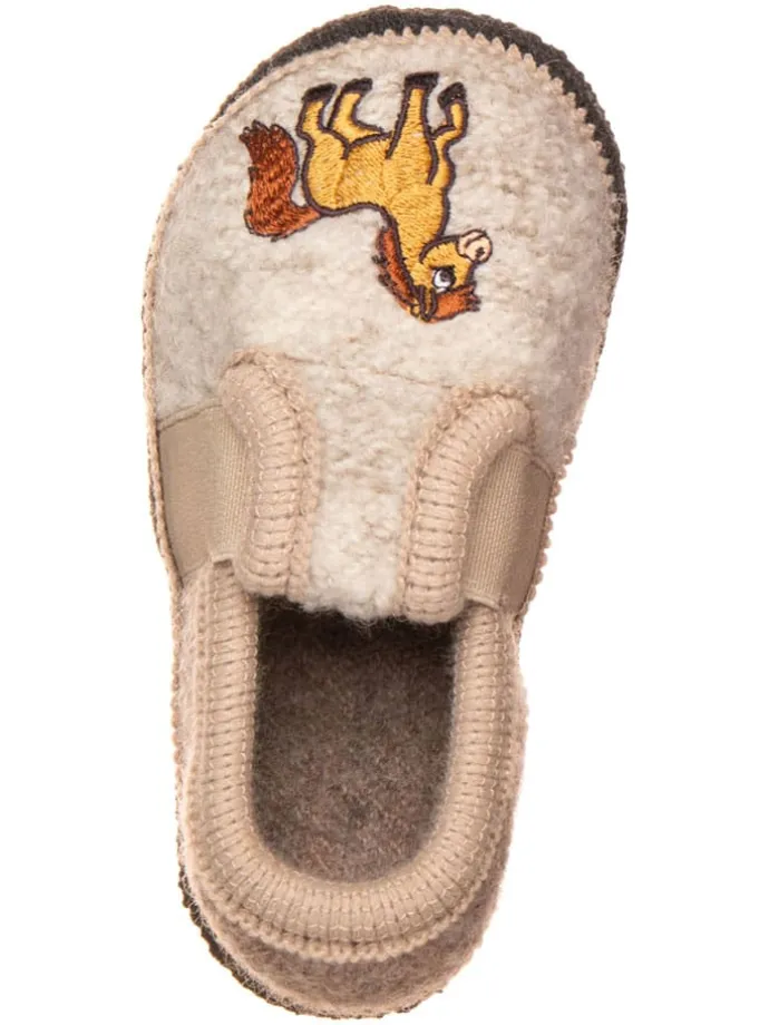 Pantoffels "Bobby Pferdchen" beige